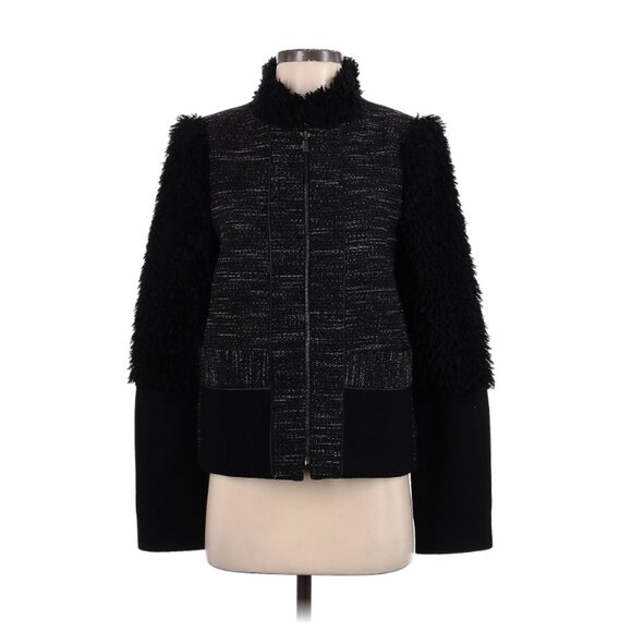 BCBGMaxAzria - Tweed & Faux Fur Jacket - Picture 1 of 5